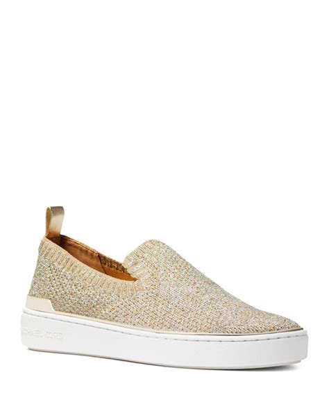 michael kors knit sneakers|Michael Kors slip on shoe.